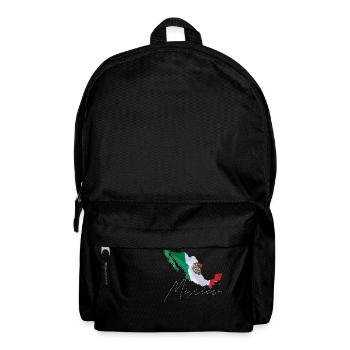 Echte Mexiko Flagge – Flag Map EN - Rucksack - Schwarz - Vorne