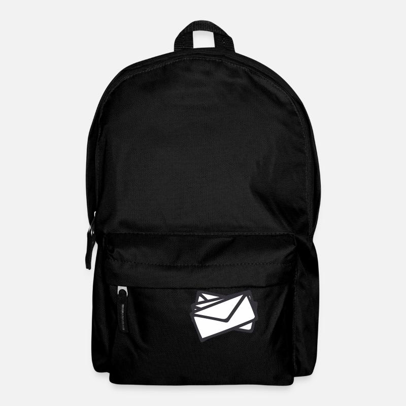 Briefe - Rucksack - Schwarz