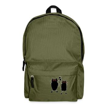 Cats - Backpack - olive green - Front