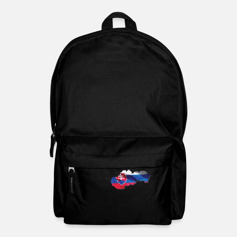 Slowakei Flagge in der Slowakei Landkarte - Rucksack - Schwarz