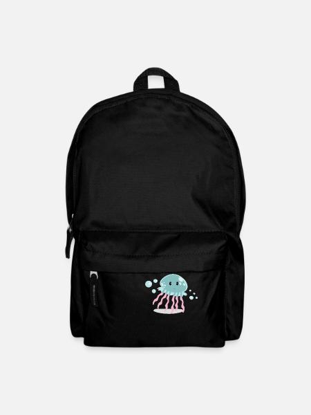 Qualle - Rucksack - Schwarz