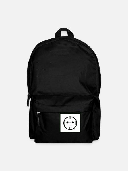 Steckdose - Rucksack - Schwarz