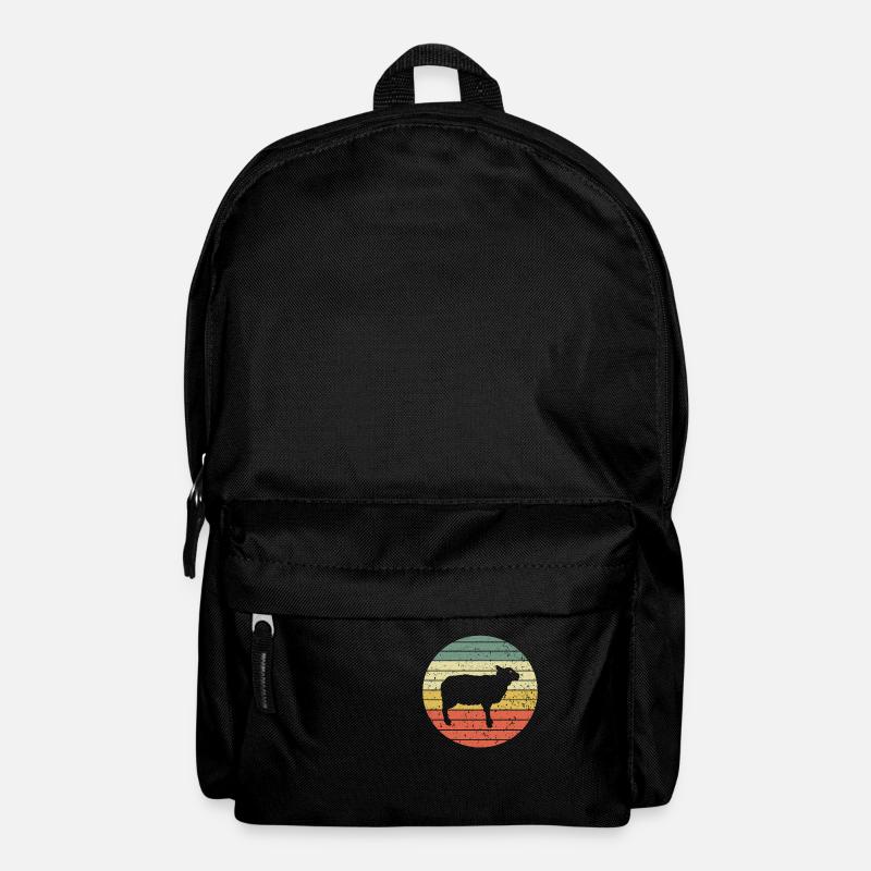 Schaf Schafe Geschenk Vintage Schafmotiv Schäfer - Rucksack - Schwarz