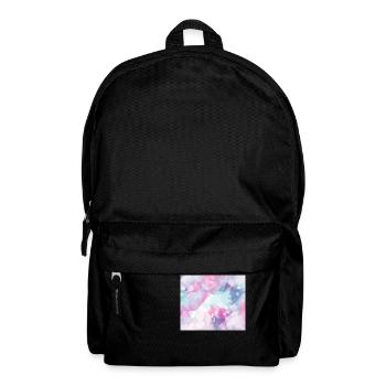 Aquarell Druck - Rucksack - Schwarz - Vorne