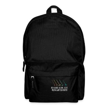 Mein Garten ruft - Hobbygärtner Gartenarbeit - Rucksack - Schwarz - Vorne