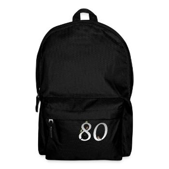 80th Birthday Bird Friend Bird Gift - Backpack - black - Front