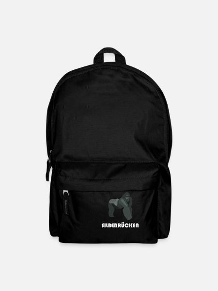 Silberrücken | Gorilla - Rucksack - Schwarz