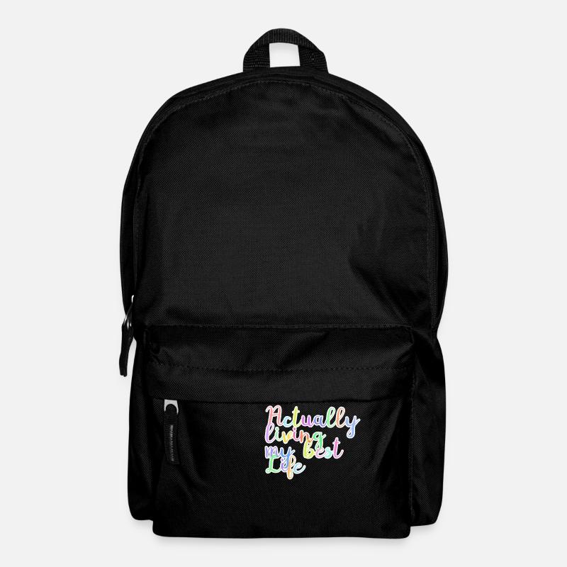 Actually living my best life - Rucksack - Schwarz