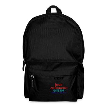 c'est mon jour aujourd'hui c'est mon anniversaire - Sac à dos - noir - Devant