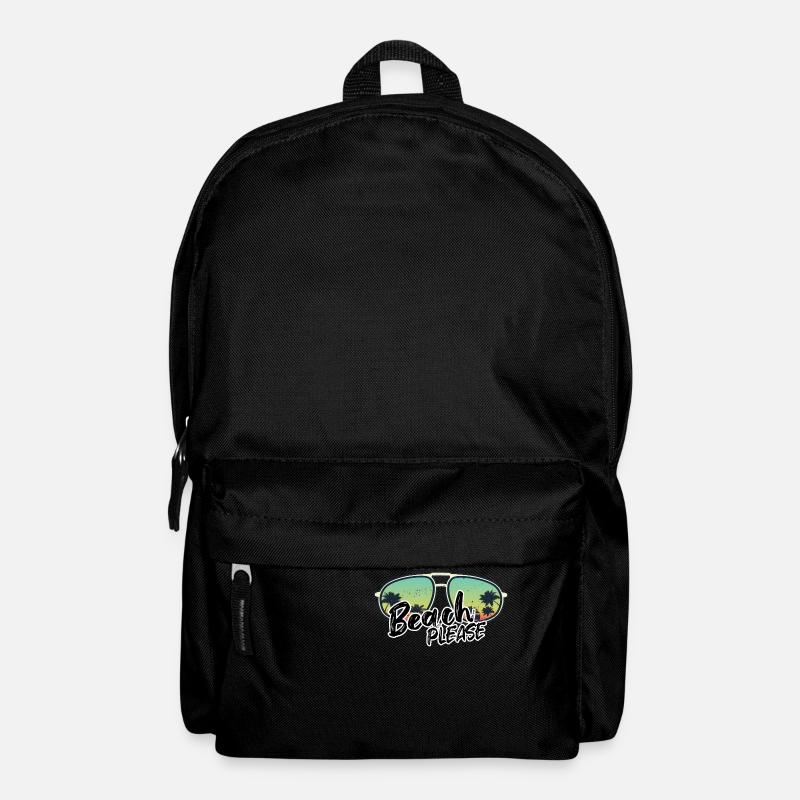 Beach please - Strand Sommer Manner Frauen - Rucksack - Schwarz