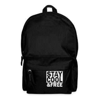 Stay Cool & Free - Backpack - black - Front