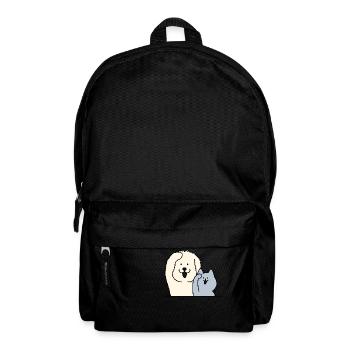 dog and cat - Backpack - black - Front