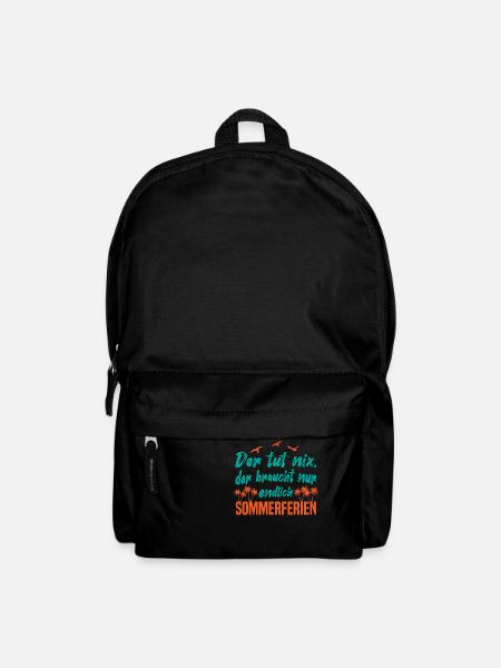 Der tut nix, der braucht Sommerferien - Rucksack - Schwarz