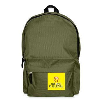Personne n’est illégal - Sac à dos - vert olive - Devant