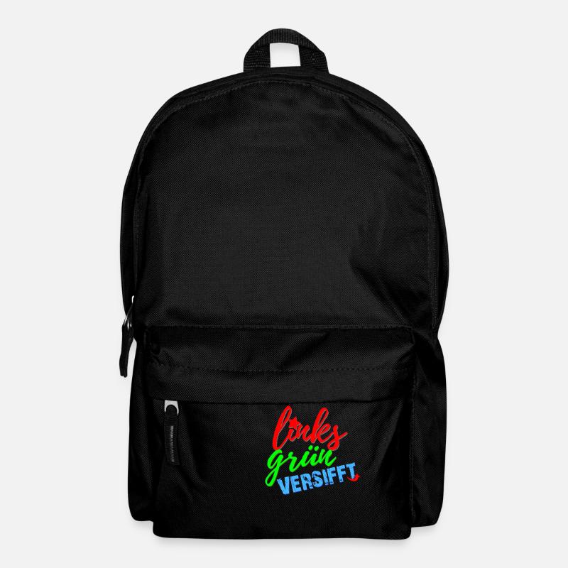 links grün versifft - Rucksack - Schwarz