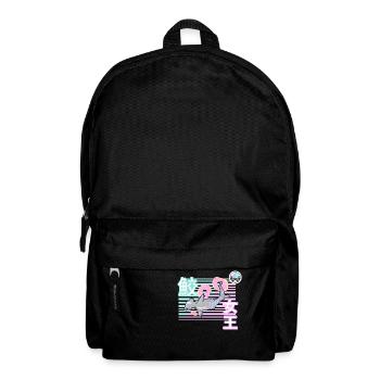 Meerjungfrau Hai süße Kawaii - Rucksack - Schwarz - Vorne