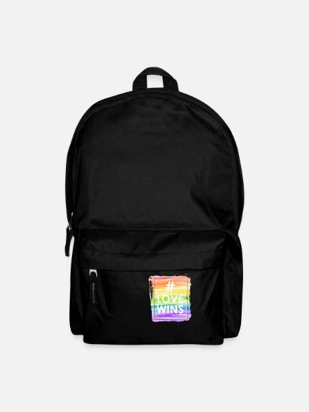 Love Wins - Rucksack - Schwarz