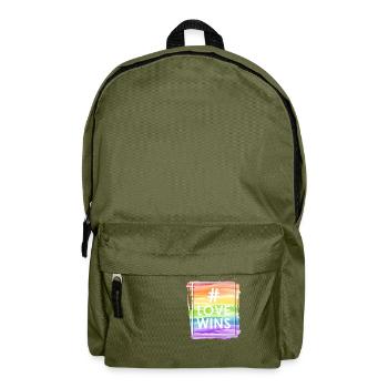 Love Wins - Rucksack - Olivgrün - Vorne