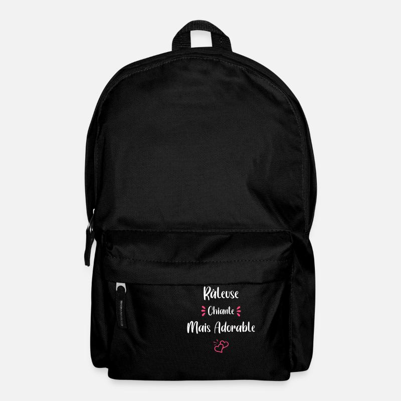 Je suis râleuse chiante mais adorable - Sac à dos - noir