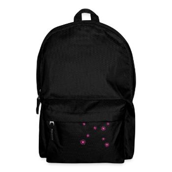 Knöpfe der Rosa Blüten minimalistisch - Rucksack - Schwarz - Vorne