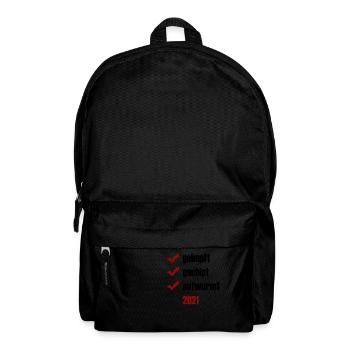 geimpft gechipt entwurmt - Rucksack - Schwarz - Vorne