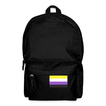 LGBT Nicht-binär - Rucksack - Schwarz - Vorne