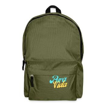Pura Vida - Backpack - olive green - Front