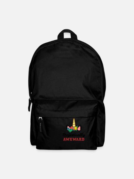 Licorne majestueusement maladroite - Sac à dos - noir