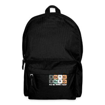 Bester Bruder Spruch Geschenk kleiner Bruder - Rucksack - Schwarz - Vorne