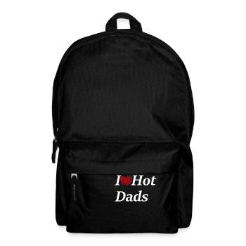 I Love Hot Dads/I Heart Hot Dads - Backpack - black - Front