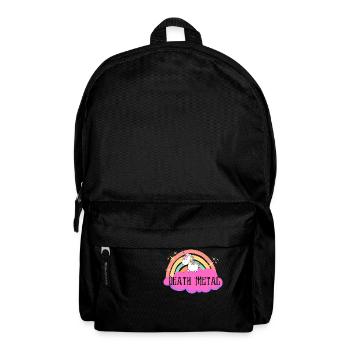 Death Metal Einhorn - Rucksack - Schwarz - Vorne
