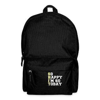 Chemise 30e anniversaire - Tellement heureux que j'ai 60 ans - Sac à dos - noir - Devant