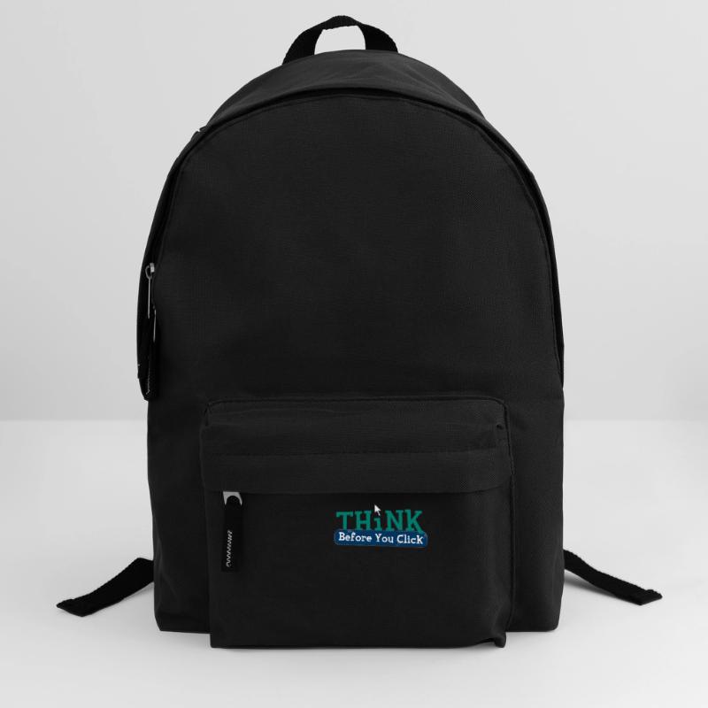 Think before computer hacking hacker Backpack