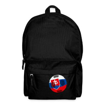 Football flag pattern Slovakia - Backpack - black - Front