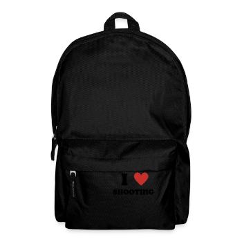 I Love Shooting - Backpack - black - Front