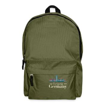 Leipzig Skyline - Backpack - olive green - Front