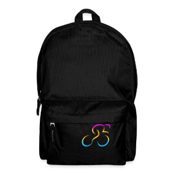 Radfahrer Radfahren BMX Fahrrad Sport Mountainbiken Hobby - Rucksack - Schwarz - Vorne