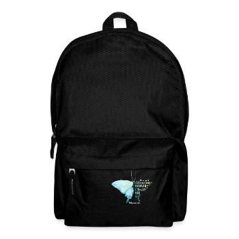 Toutes choses Par Jésus Christ Faire Papillon - Sac à dos - noir - Devant