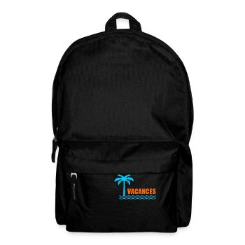 VIVE LES VACANCES. VACANCES. BONNES VACANCES - Sac à dos - noir - Devant