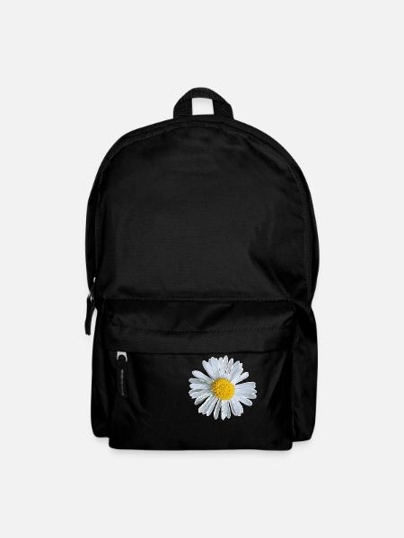 Blume Blüte Gänseblümchen Blumen Design - Rucksack - Schwarz