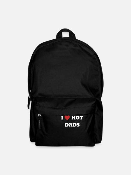 Ich liebe Hot Dads - Rucksack - Schwarz