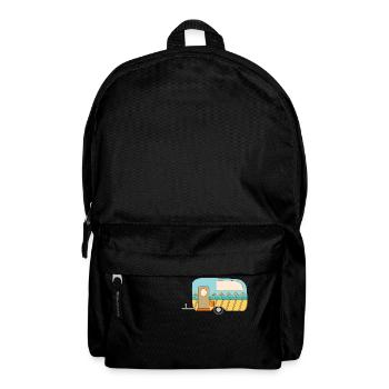 Wohnwagen Camping Lustiges - Rucksack - Schwarz - Vorne