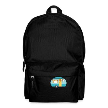 Wohnwagen Camping Lustiges - Rucksack - Schwarz - Vorne