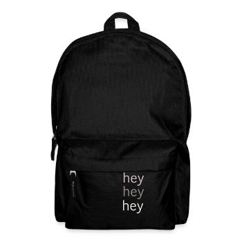 hey hey hey - Rucksack - Schwarz - Vorne