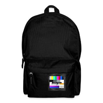 Image de test Télévision Écran Fermoir d’émission - Sac à dos - noir - Devant