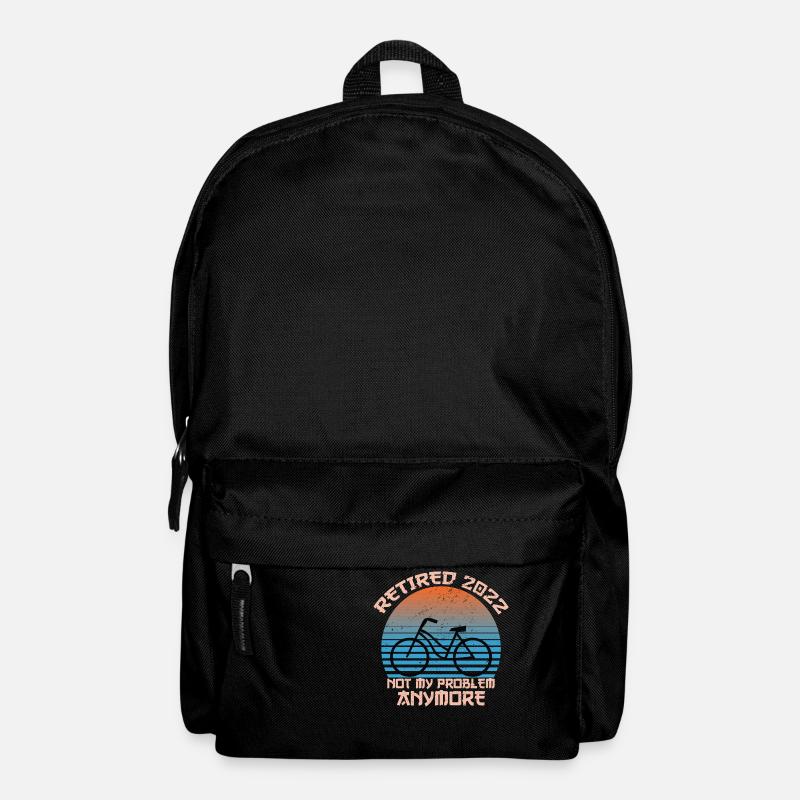 Retired 2022 Not My Problem Anymore Funny - Backpack - black