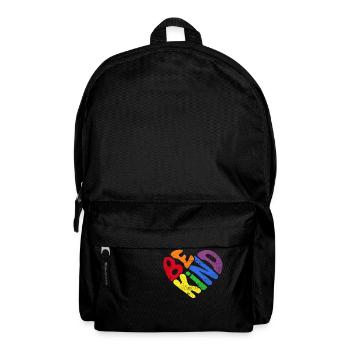 Be Child Rainbow LGBT Heart Love - Backpack - black - Front