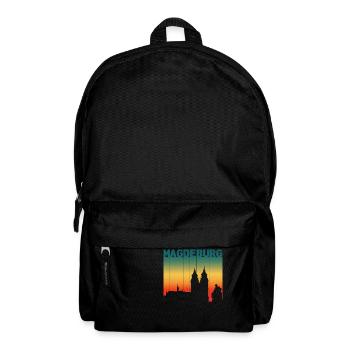 Landeshauptstadt Magdeburg Vintage - Rucksack - Schwarz - Vorne