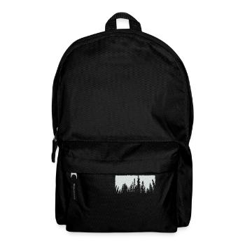 blanc arbres forêt nature - Sac à dos - noir - Devant