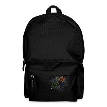 fireworks new year's eve firecracker rockets - Backpack - black - Front